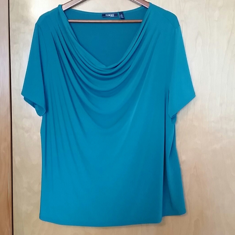 Elements green short sleeve top sz 3x